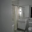 Bathroom floor to ceiling marble
